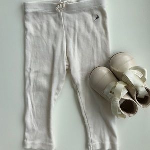 Bebe Organic ivory leggings